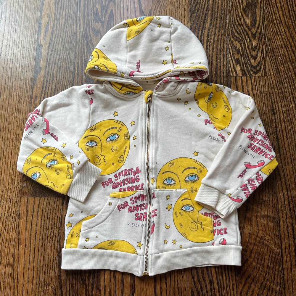 Mini Rodini Moon Zip Hoodie (2-3Y)